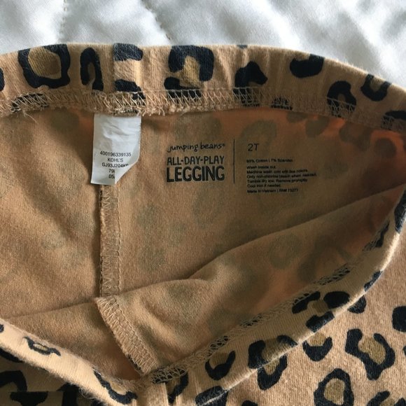 ⚪ Jumping Beans baby girl leopard print leggings - Picture 5 of 7